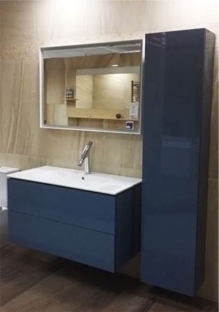 Тумба под раковину Duravit L-Cube 102 LC624204747 подвесная Голубой камень глянец, артикул LC624204747