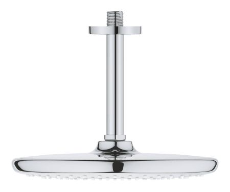 Верхний душ GROHE Tempesta 250, круглый + Душевой кронштейн потолочный 142 мм, хром (26664000), артикул 26664000