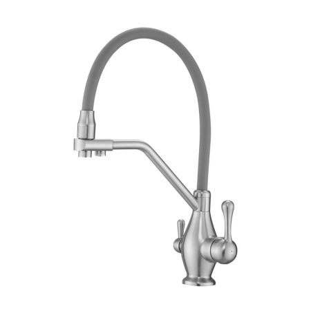 Смеситель для кухни Rose R858L, сатин, артикул R858L