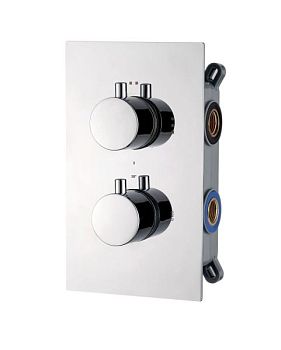 AQG Alpha, встраиваемый смеситель для душа c термостатом на 2 выхода , цвет хром
