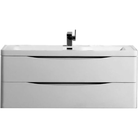 Тумба под раковину BelBagno Ancona-N 120 ANCONA-N-1200-2C-SO-BL подвесная Bianco lucido, артикул ANCONA-N-1200-2C-SO-BL