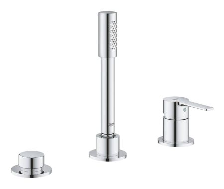 Смеситель для ванны GROHE Lineare New на 3 отверстия, хром (19965001), артикул 19965001