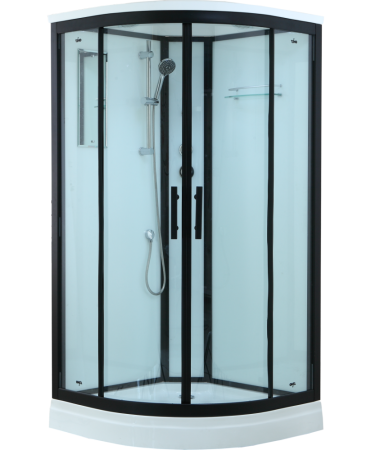 Душевая кабина Timo Standart T-6609 B 90x90 профиль Черный стекло прозрачное, артикул T-6609B