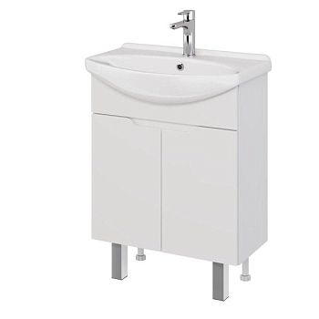 Тумба под раковину подвесная/напольная Dreja David D 65 см, белый