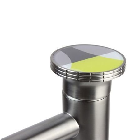 Смеситель для раковины Bronze de Luxe 9009GM-Y, графит/желтый