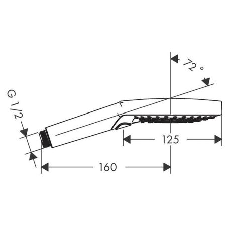 HG Raindance Select S Ручной душ 120 3jet (Rain, RainAir, Whirl), EcoSmart, цвет: хром
