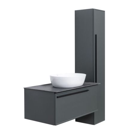 Тумба под раковину подвесная La Fenice Elba FNC-01-ELB-G-90, серо-зеленая, артикул FNC-01-ELB-G-90