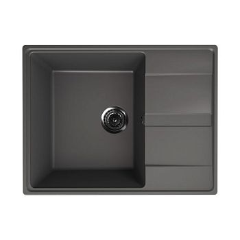Кухонная мойка Ulgran Quartz Prima 650-09, мокрый асфальт