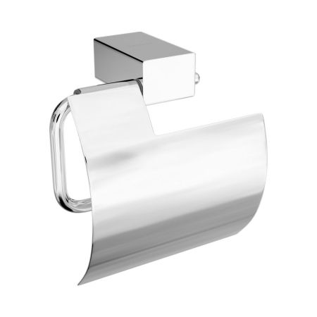 Держатель для туалетной бумаги Lemark SMOOTH LINE с крышкой, хром (9721010), артикул 9721010