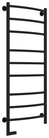 Полотенцесушитель электрический "ГАЛАНТ 2.0" 1200х500 / МЭМ левый (Матовый Чёрный), артикул 31-5200-1250
