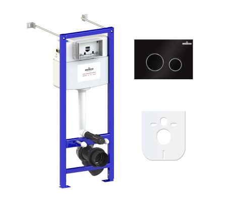 Комплект 4 в 1 инсталляции для подвесного унитаза Lavinia Boho Relfix 77020020, артикул 77020020