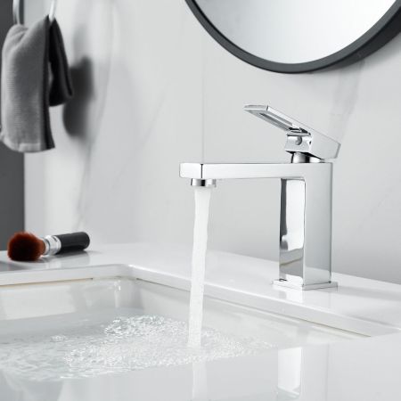 Смеситель для раковины Raffine F0196, хром