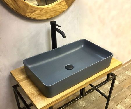 Раковина-чаша Bronze de Luxe Scandi 60 6145-DGM Черная матовая