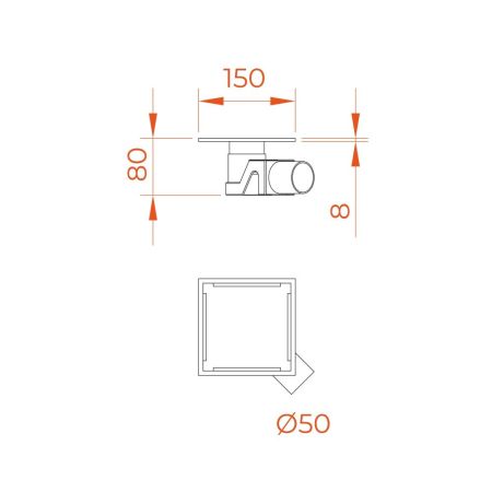 Душевой трап RGW SDR-15, артикул 60211515-01