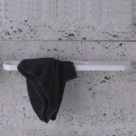 Полотенцедержатель, KNIEF, Oval, ширина, мм-500, глубина, мм-80, высота, мм-20, тип установки-настенный, копмлектация-полочка, цвет-белый матовый, артикул 0600-282-01