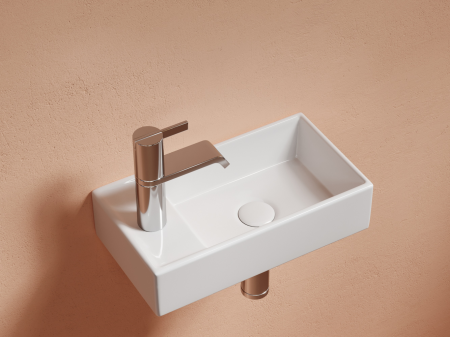 Умывальник подвесной прямоугольный (чаша справа, отверстие под смеситель слева) Элемент (Element) 407x217x100, артикул CN6051R