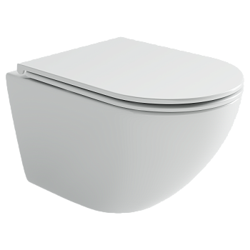 Унитаз подвесной Ceramicanova Вихрь (Whirl) торнадо 3.0 сиденье микролифт белый CN11007T