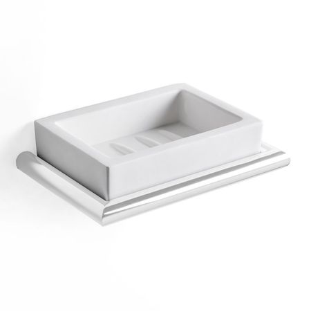 3SC Guy Мыльница подвесная, композит Solid Surface, цвет: белый матовый/белый матовый, артикул GU01BO