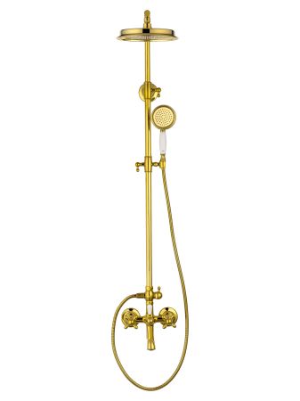 Душевая система WONZON & WOGHAND RETRO, Глянцевое золото (WW-88739020-PG), артикул WW-88739020-PG