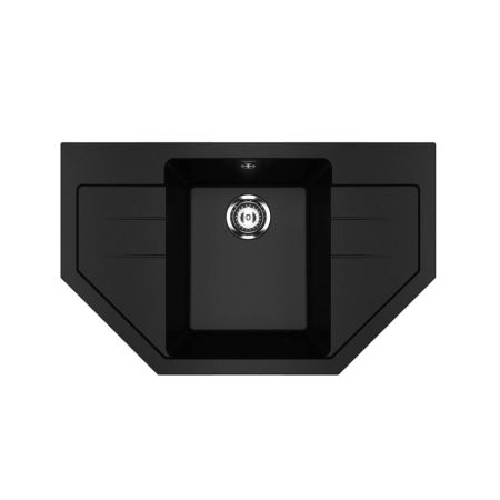 Кухонная мойка Ulgran U-609-344, ультра-черный, артикул U-609-344