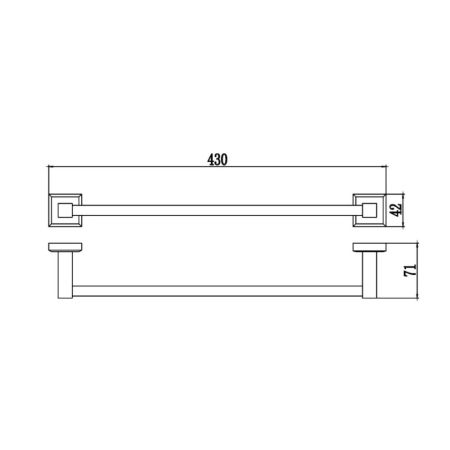 Полотенцедержатель Savol S-409524, хром, артикул S-409524
