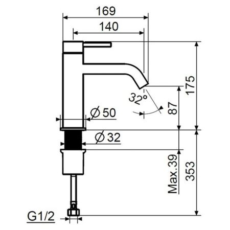 Plumberia Selection IXO Смеситель для раковины без д/к, золото брашированное, артикул XO0053OB