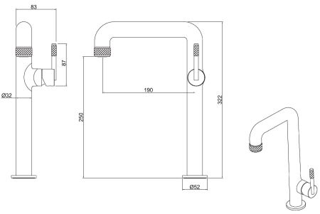 Смеситель для раковины Allen Brau Reality 5.32002-00 хром, артикул 5.32002-00