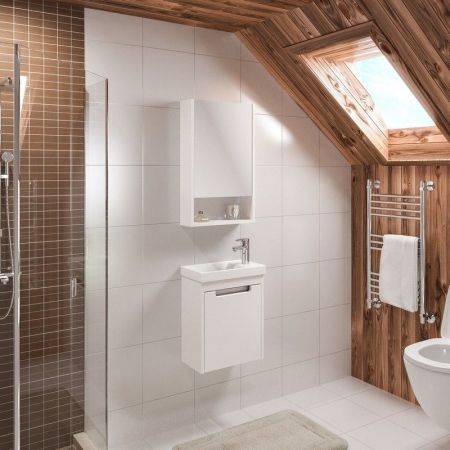 Тумба под раковину Runo Микра 40 4620750024710 подвесная Белая