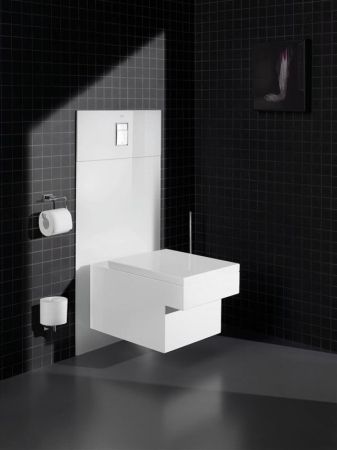 Держатель для туалетной бумаги подвесной GROHE ESSENTIAL CUBE 40507001 (металл, хром, на стену, квад, шт, артикул 40507001