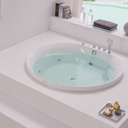 Акриловая ванна SSWW AX223A CGSPR 150х150 с гидромассажем
