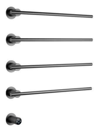 Полотенцесушитель электрический встраиваемый WONZON & WOGHAND DORTMUND, Темный графит (WW-A364-GM)