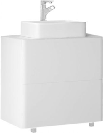 Тумба под раковину Raval Pure 75 Белая, артикул Pur.01.75/N/W