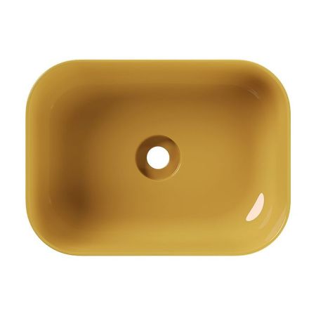 Alice Unica Раковина 50x37хВ16,5, накладная, без отверстия под смеситель, мёд глянцевый