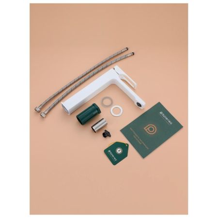 Смеситель для раковины высокий Splenka S55.15.08, белый