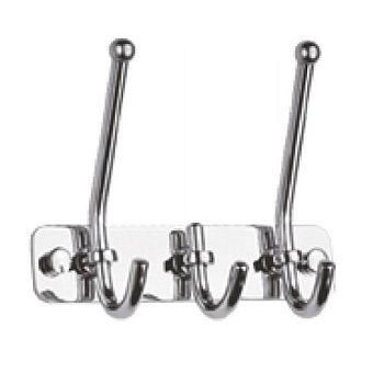 Планка с крючками для полотенец Haiba HB201-3, хром