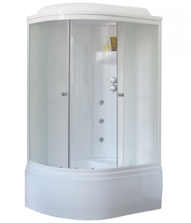 Душевая кабина Royal Bath RB 8120BK3-WC (белое/матовое) правая, артикул RB8120BK3-WC-R