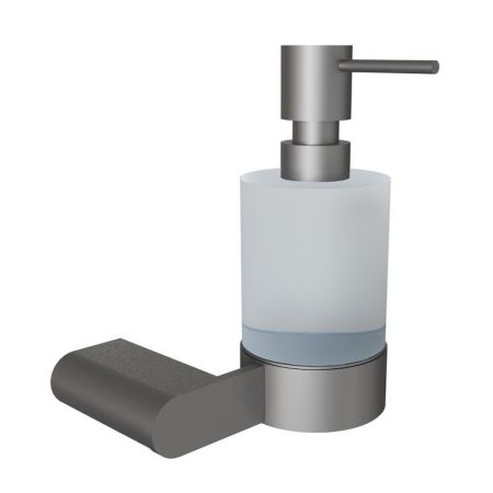 Дозатор жидкого мыла Knotlor LD102GM, оружейная сталь, артикул LD102GM