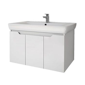 Тумба под раковину подвесная Dreja Q(D) 80 см, белый