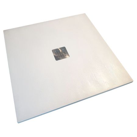 Душевой поддон Veconi Tezeo stone TZW-20, 900x900x30, искусственный камень, белый, артикул TZW20-90-R1