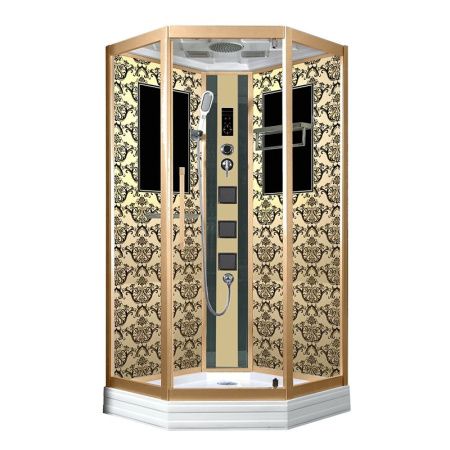 Душевая кабина Niagara Lux 7717 100x100 профиль Серебристый матовый задняя стенка Металлик Душевая кабина Niagara Lux 7717 100x100 профиль Серебристый матовый задняя стенка Металлик