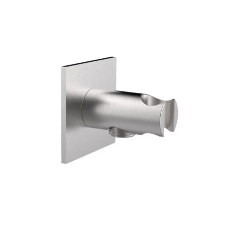 ALMAR Вывод из стены с держателем для душевой лейки, цвет нержавеющая сталь брашированная AISI 316, артикул E095034.316