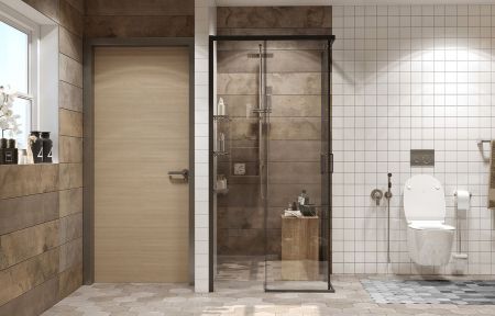 Душевой уголок Ambassador Queen Black 11011204, квадратный, профиль черный, 100х100 см, артикул 11011204