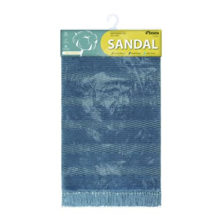 Коврик для ванной комнаты FIXSEN SANDAL FX-8020C, серо-голубой, артикул FX-8020C
