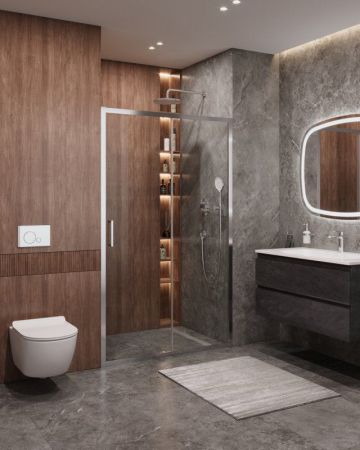 MOLVENO-BF-1-140-C-BORO-IV Душевая дверь, артикул MOLVENO-BF-1-140-C-BORO-IV