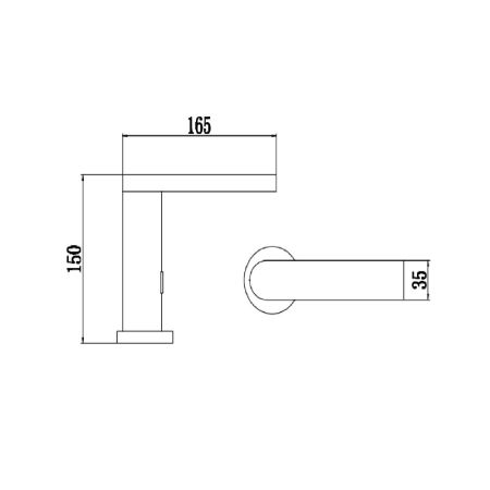 Сенсорный смеситель для раковины Savol S-GY8887W, белый
