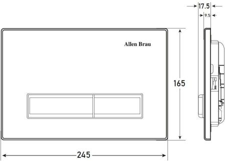 Клавиша смыва Allen Brau Fantasy 9.20003.00 хром, артикул 9.20003.00