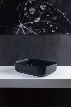 Раковина накладная Allen Brau Fantasy 50 4.11021.31 черный матовый, артикул 4.11021.31