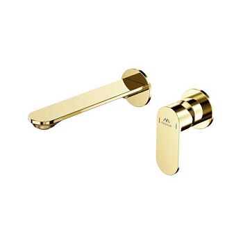 Смеситель для раковины встраиваемый FASHUN A1185-35, золото