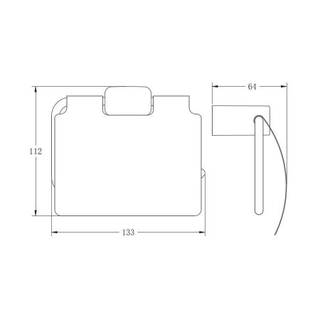 Держатель для туалетной бумаги BELZ B90903, черный