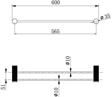 Держатель для полотенца Allen Brau Priority 4.0 6.31C12-00 хром, артикул 6.31C12-00